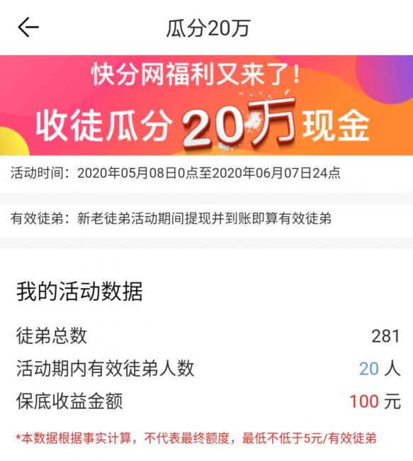 转发文章推广徒弟奖励哪家高？试一下随手旗下的瓜分现金活动1